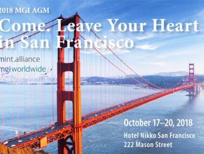 Registration is now open for MGI Worldwide's 2018 Global AGM this October in San Francisco, USA