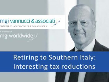 Do you have clients considering a move to Italy? Italian government offers tax reductions to foreign pensioners