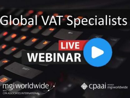 YOU’RE INVITED! Global VAT Webinar: Quick Fixes in the EU and how important changes on the VAT Action Plan impact businesses from 1 Jan 2020