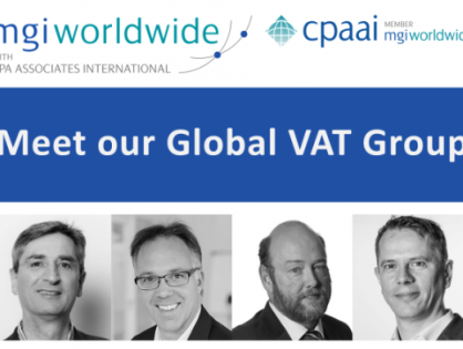 We are pleased to announce the launch of our first combined MGI Worldwide with CPAAI Global Specialist Group – see and learn more about our expert group of VAT Specialists!