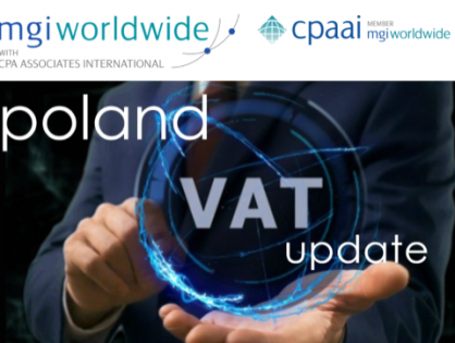 The Global VAT Specialist Group updates MGI Worldwide with CPAAI members on the VAT Refund in Poland