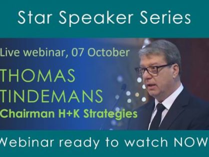 Hear our latest Star Speaker Thomas Tindemans discuss how the COVID-19 pandemic and BREXIT will reshape the European economic landscape. Webinar recording now available!