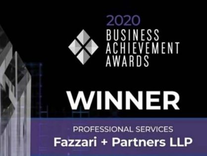 Congratulations to Canada-based member firm Fazzari + Partners on winning the Professional Services Category at the Vaughan Business Achievement Awards – for the third time!