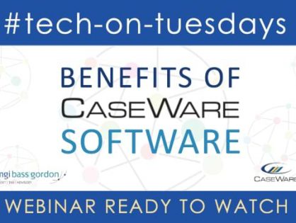 Interested in learning more about the benefits of using CaseWare? Hear from a fellow member in a recording of this week's #tech webinar