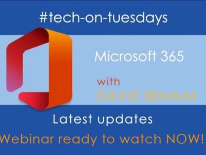 Watch our latest #tech-on-Tuesdays webinar and learn all about the most recent updates and improvements in Microsoft 365. Webinar recording available on demand!