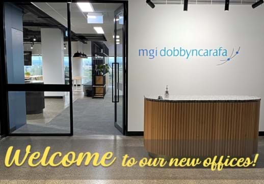 Having recently taken the MGI-prefix, Melbourne's MGI Dobbyn Carafa, celebrates the opening of a new office!