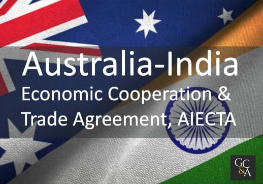 Australia and India sign a historic trade agreement aimed at increasing cooperation between the two countries