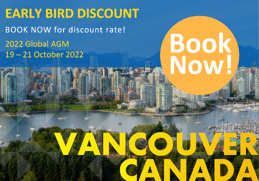 2022 Global AGM registration: BOOK NOW for Early Bird discount rate!